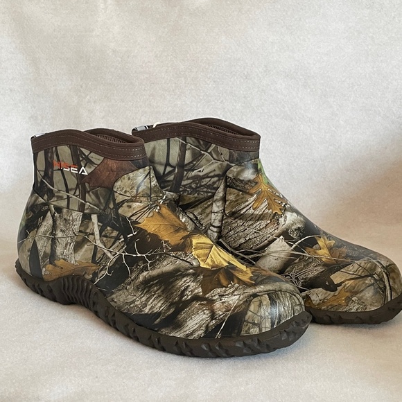 Hisea Men’s Camoflauge Ankle Boots Size 11 Rain/Garden/Farm - Picture 1 of 15